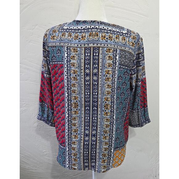 Blair Unique Multi Color Blouse Woman's Size Small - Picture 2 of 8